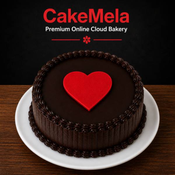 Anniversary Heart Truffle Cake