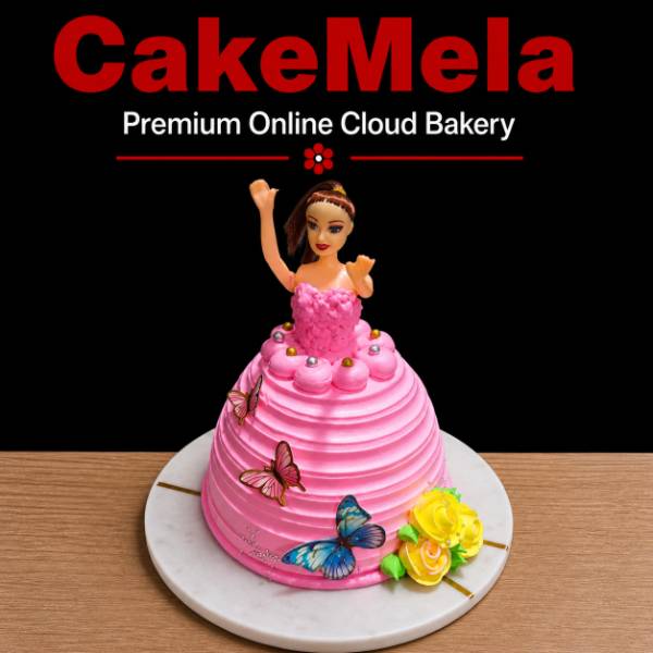 3 Pound Princess Doll Theme Cake
